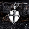 Lattd Knights Templar Necklace 925 Sterling Silver Armor of God