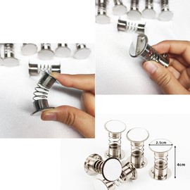 Hayaww Pack of 10 Head Shaking Feather Stand Spring Base Bobble Head Car Spring Base Shaking Doll Feather Bases Doll Accessories Base Car Shake Head Doll Bases Dashboard DIY Car Home Decoration