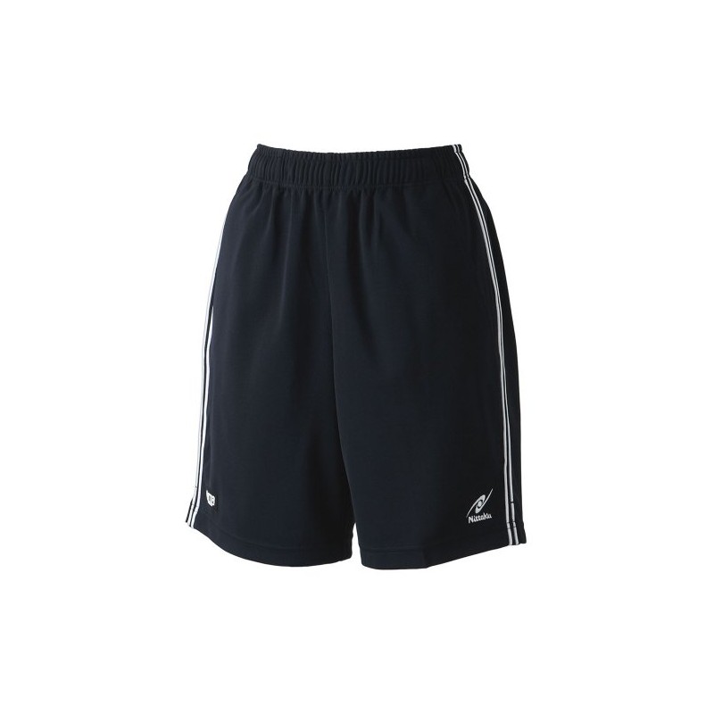 Nittaku NW-2497 LO1 Longue Shorts Black x White Line