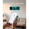 EASYERA 16.5" Large Digital Wall Clock with BT Sync, RGB