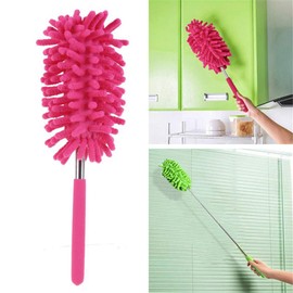 T&F Telescopic Duster, Extendable Telescopic Handle, Wedge Duster, Microfibre, Scratch-Free Dust Wiper