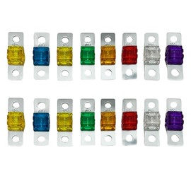 SANTUO 16 Pcs Midi Fuses Amp 32V Current Bolt-On Car Fuses High Current Fuse Kit for Midi Fuse Holders Cars Trucks and Marine Vehicles