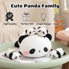 SQEQE Panda Stuffed Animals with 4 Baby Panda Plushies in