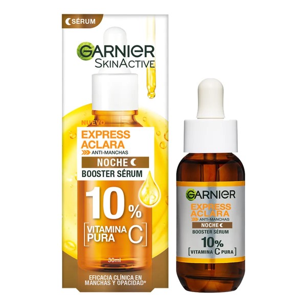 Sérum Noche Garnier Express Aclara | 10% Vitamina C Pura