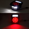 2 luces traseras universales ahumadas con 39 luces traseras de