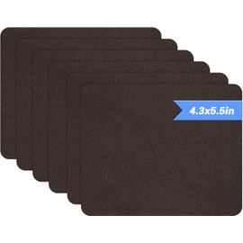 Azobur Sofa Fabric Repair Patch, 6 Piece Microfiber Patches, Self Adhesive Fabric Sofa Patch Repair Fabric, Luxurious Look, Quick Fix Sofa.(Dark Brown)
