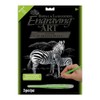 Silver Foil Engraving Art Kit 8"X10"-Zebras