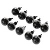 dophee 20Pcs Black Plastic Safety Eyes with Washers, Craft Eyes,