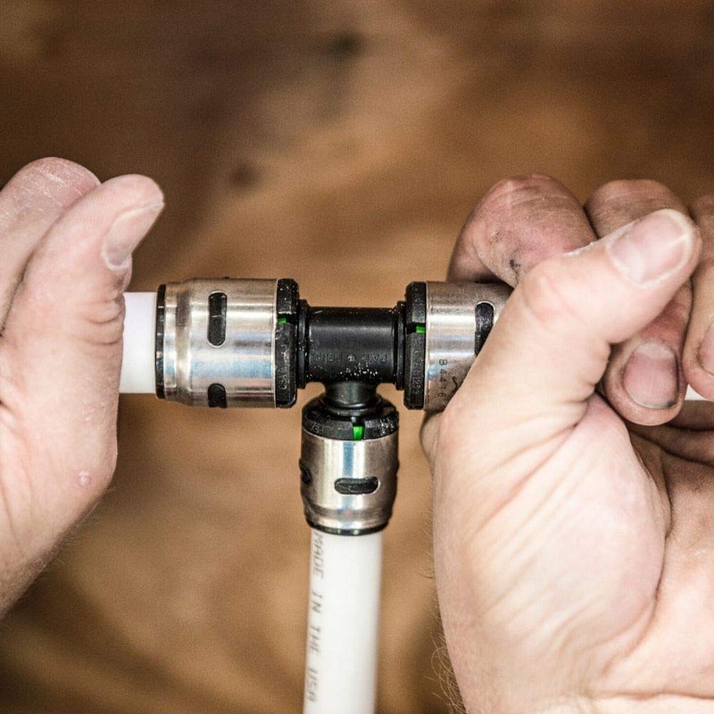 SharkBite 1/2 Inch EvoPEX Coupling, Pack of 6, Push to
