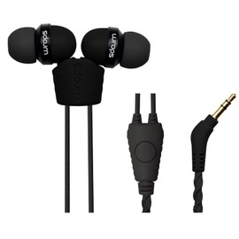 Wraps Talk (with Mic) Wristband Bracelet In-Ear Headphones (High Comfort with Locking) - Coal