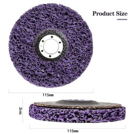 115mm CSD Grinding Wheel Purple, 3Pcs 115mm Cleaning Disc Set for Grinding and Polishing Stainless Steel Stainless Steel