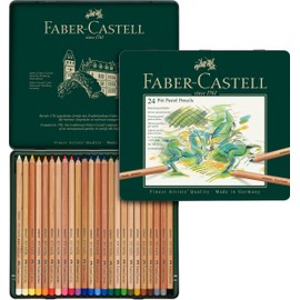 Faber-Castell 112124 Pitt Pastel Pencils (24 Pastels Pencils)