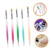 Baluue Nail Art Pen Tool Set Double-head Brush Dotting Pens