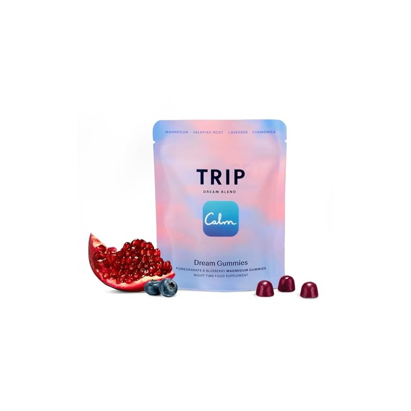 Trip Dream Gummies Pomegranate & Blueberry | Night-Time Magnesium Supplements