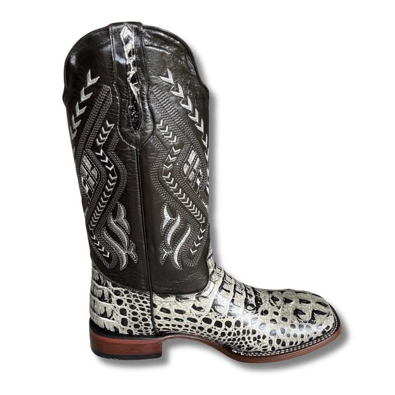 GadwallAR Men's Exotic Pattern Western Cowboy Square Toe Boots in