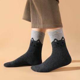 Premillow Wool Socks for Women - Womens Wool Socks Winter Warm Wool Socks Men Thick Cozy Knit Socks Boots Socks for Women