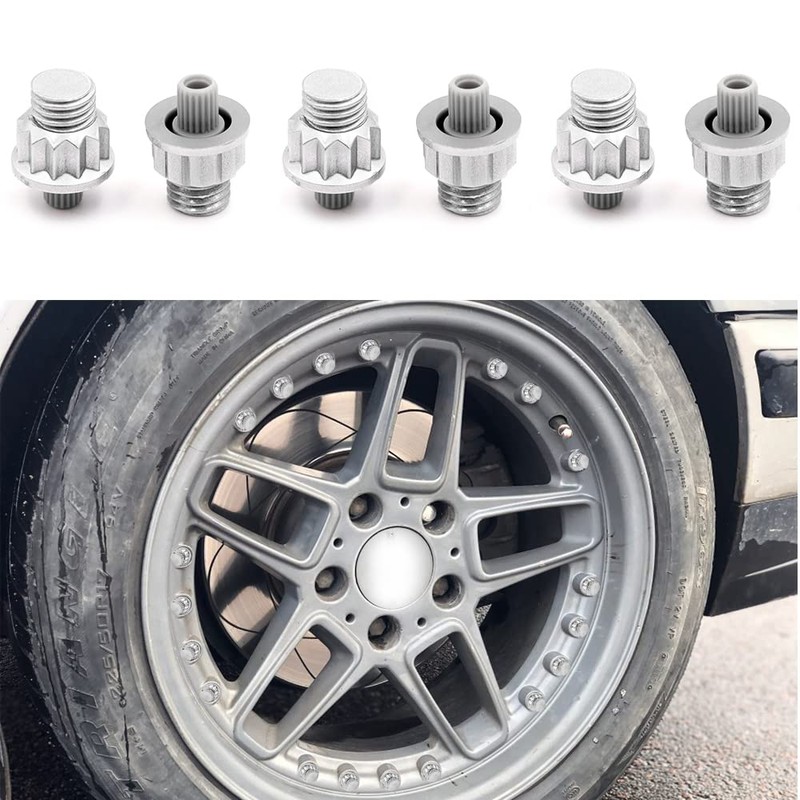 100PCS Wheel Rim Lip Rivets Nuts of 8.5 mm/0.33 in