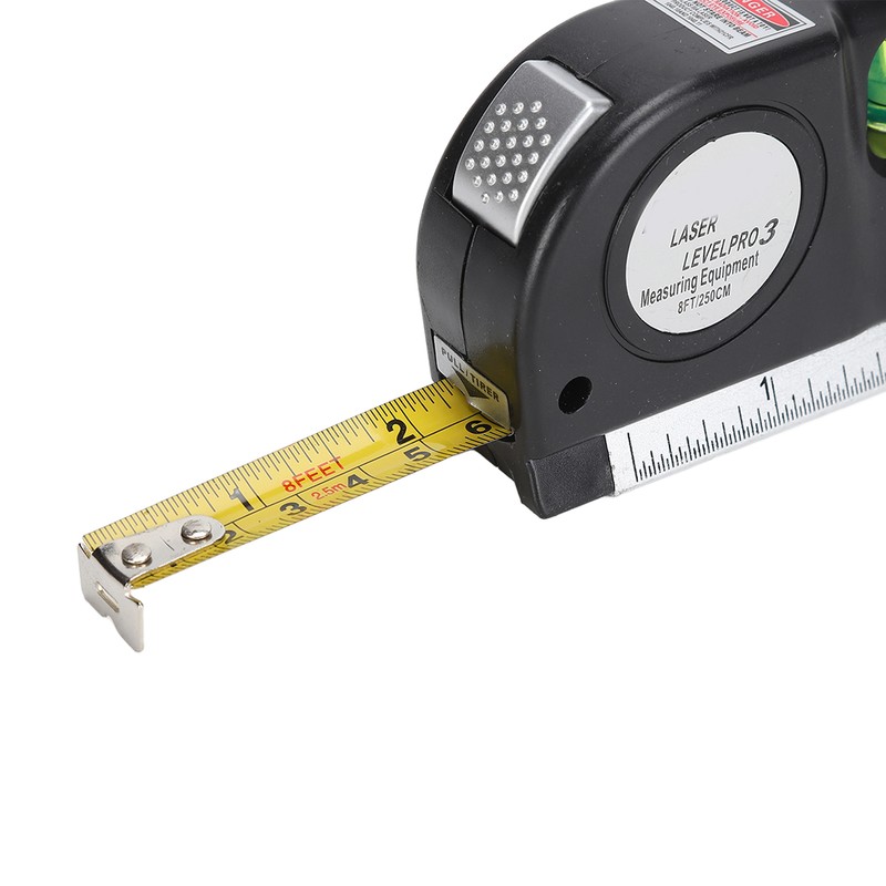 Multipurpose Laser Leveller Infrared Spirit Level Tape Measure Tool for