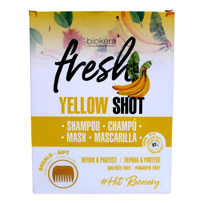 Shampoo Masc Biokera Fresh Yellow Shot Repara Protege Salerm