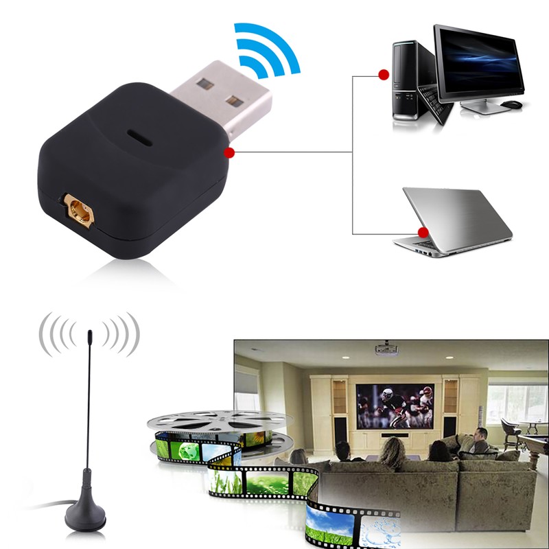 USB Digital TV Receiver Tuner Stick Dongle OSD MPEG‑2 MPEG‑4
