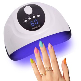 Aokitec 150W UV Lampe für Gelnägel, LED Lampe Nägel Nagellack Trocknergerät UV Lampe für alle Arten von Nail Art| 4-Timer| 99s Low Heat Option| Auto Sensor| Maniküre&Pediküre, Geschenke für Frauen