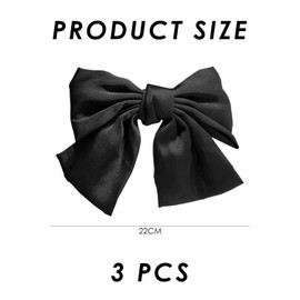 3 Pieces Of Bow Hairpins, Exquisite Bow Headdress, Hairpins On The Back Of Women's Heads, Fresh And Sweet Hair Accessories, Monochrome Hairpin Accessories For Women