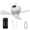 Zorpupoa Camping Fan 8000mAh Battery Operated, Tent Ceiling Fan with