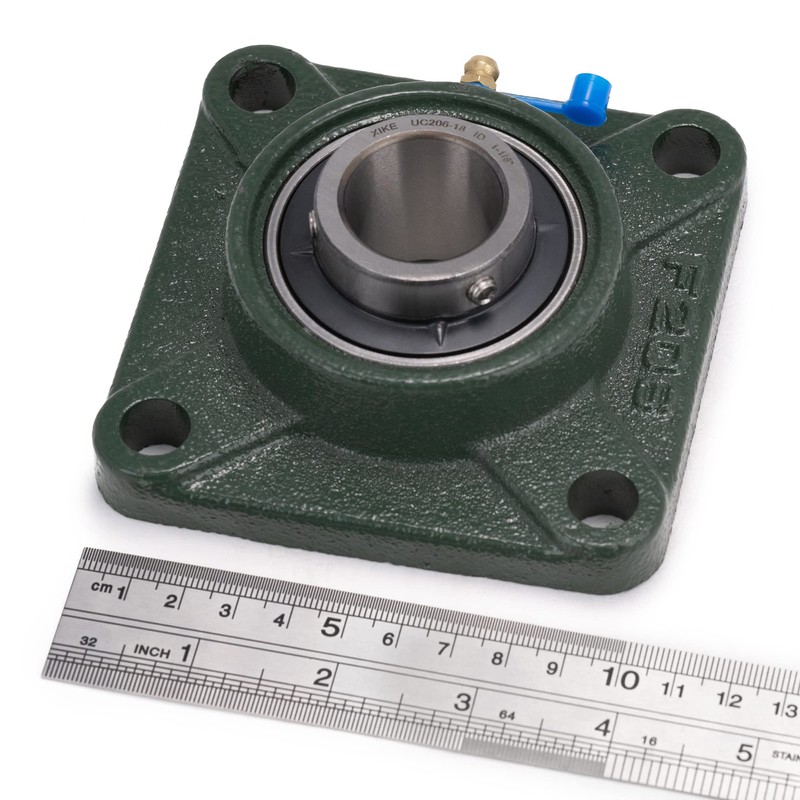 XIKE 2 Pcs UCF206-18 Bore 1-1/8" Pillow Block Square Flange