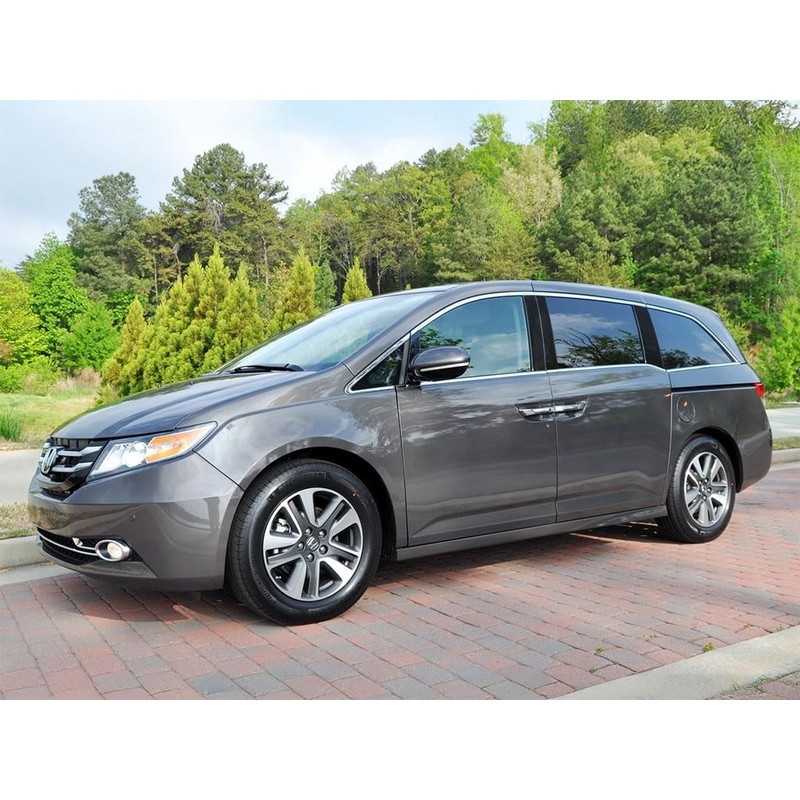 Rvinyl Pillar Post Window Trim Compatible with Honda Odyssey 2011-2017