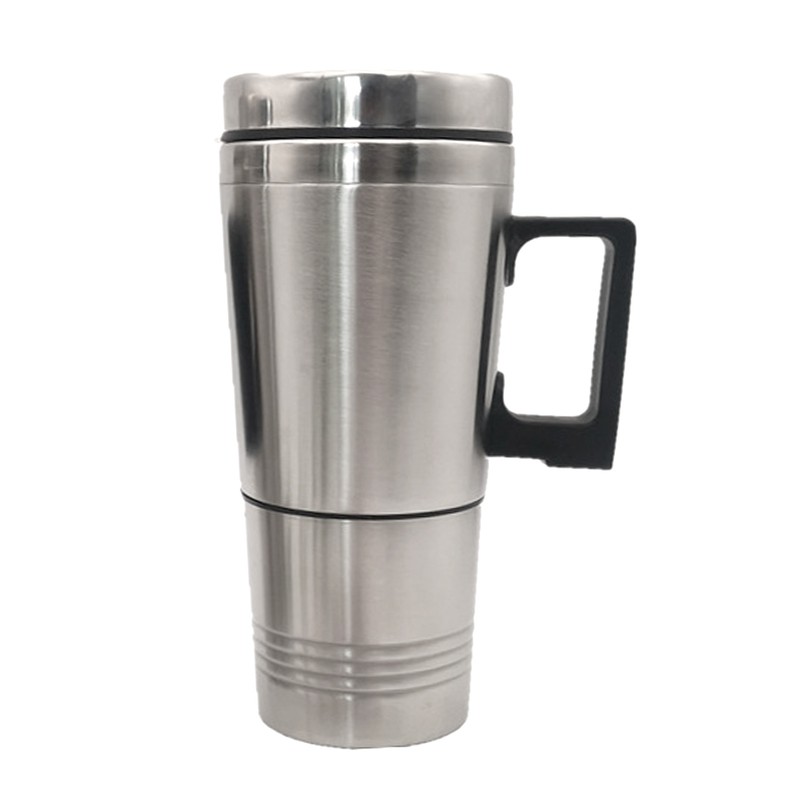 Car Heating Cup Large Capacity Leakage Proof Safe Stainless Steel