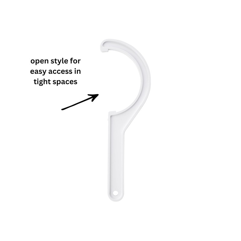 water filter wrench tool - half circle - for reverse
