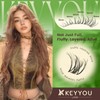 KEYYOU Flora Nova Spider Lash Clusters Kit Natural D Curl