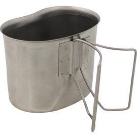 MFH US Army field bottle tray, stainless steel, folding handles