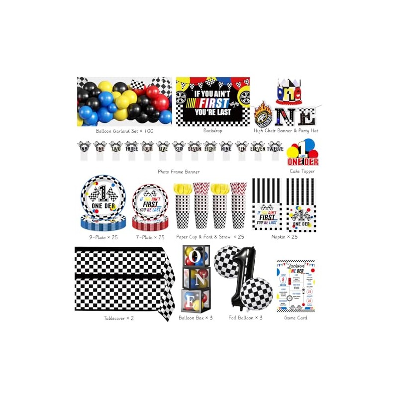 268pcs If You Ain't First You're Last Birthday, All-in-1 Set