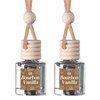 Scented Car Freshener 2 Pack - Long-lasting Fragrance:_Fresh Linen