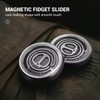 SLNXA Monedas Fidget Toy Sensorial Estrés Devil Magnetic Push Slider