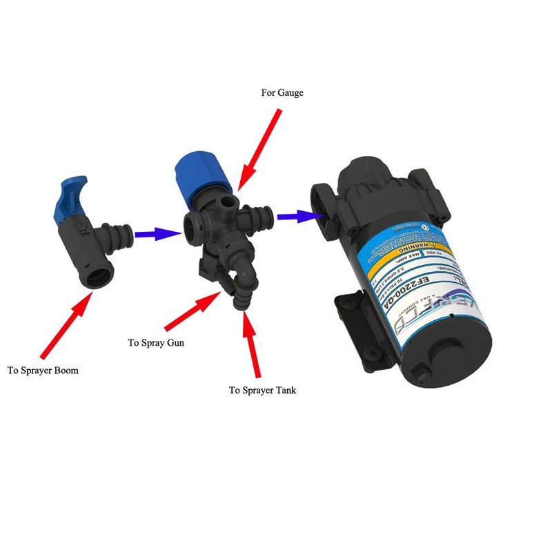 Valley Industries 34-140118-CSK Universal Broadcast Sprayer Pressure Regulator, Black