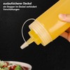YBCPACK Squeeze Bottle 1000 ml, Pack of 4 Ketchup Bottles