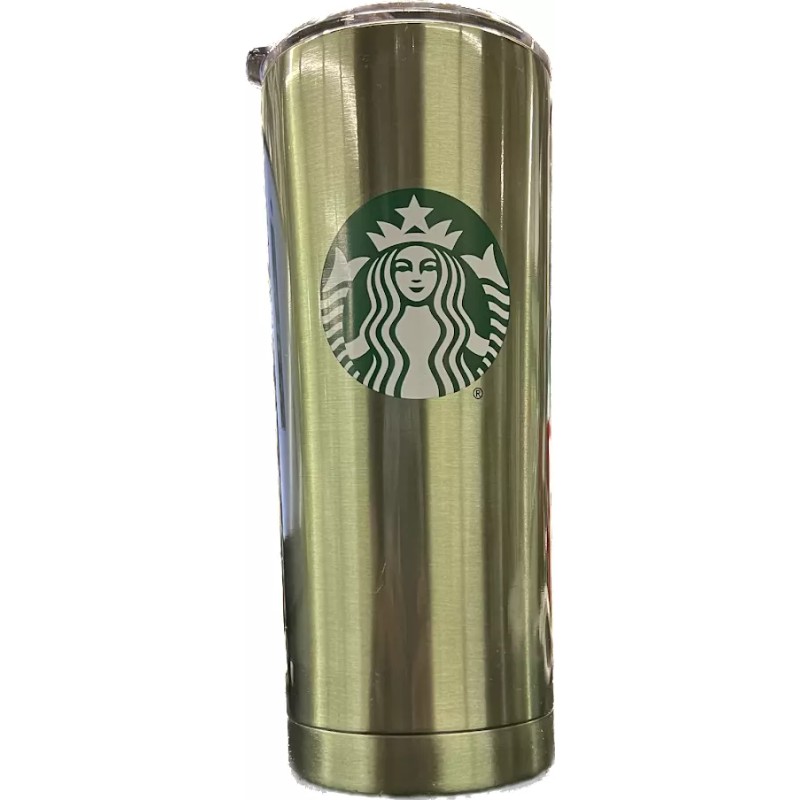Starbucks 2021 Gold Color Stainless Steel Tumbler Mug Cup 20