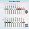 Alrens 20 Pcs PCB Drill Bit Set, 0.1-2.0 mm Tungsten