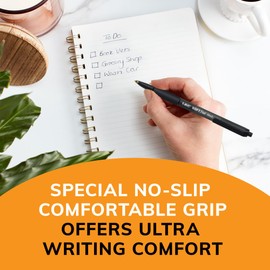 BIC Soft Feel Assorted Colors Retractable Ballpoint Pens, Medium Point (1.0mm), 18-Count Pack, Colorful Pens With Soft-Touch Comfort Grip