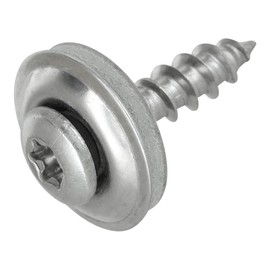 Pack of 100 Spengler Screws 4.5 x 25 Torx | Includes Sealing Washer 15 mm - Stainless Steel A2 Blank | Flat Countersunk Head | Universal Screw | Screws