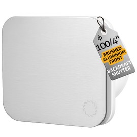 Turbionaire Trend 100 SA Bathroom Fan 100 mm, Aluminium Front Panel Matt, Against Moisture and Mould, with Light Switch Activation, for Ventilation in the Bathroom and Toilet, 5 Year Warranty