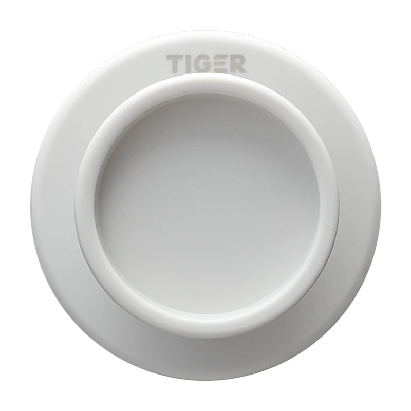 Tiger Tess, Towel Hook, White (Set of 2), 19x53x53mm