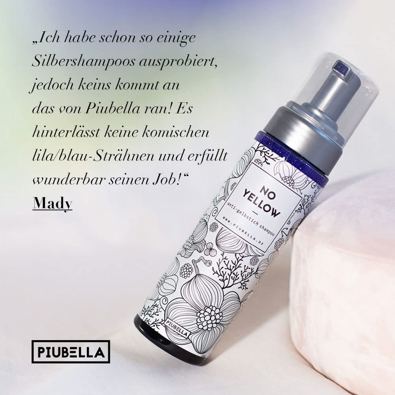 Piubella No Yellow Anti-Yellow Foam Shampoo 200 ml