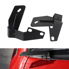 Bevinsee Steel Ditch Light Brackets Hood Hinges Mount Brackets Compatible with Toyota 4Runner 2010-2024 for Auxiliary Offroad LED Pod Light Work Light Replace 53410-35160