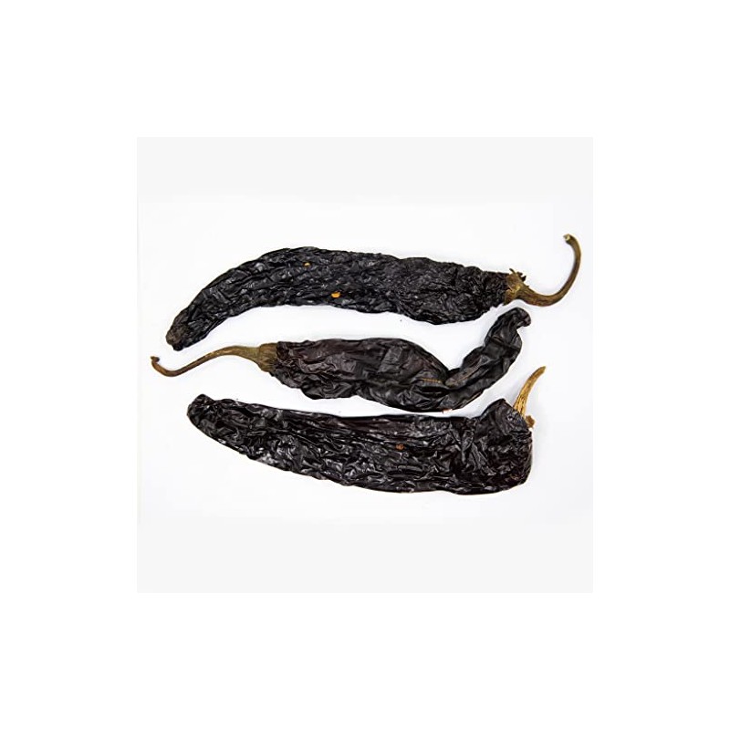 4oz Dried Pasilla Peppers, Chile Negro Chilaca Seco by 1400s