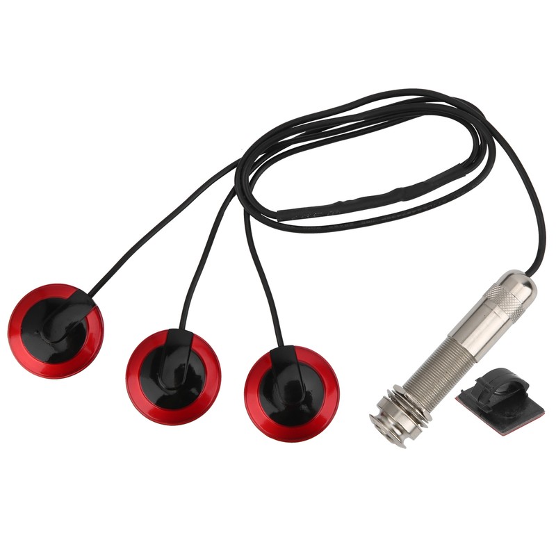 Guitar Piezo Pickup Transducer Removable for Acoustic Guitar Ukulele Thumb