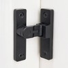 INIRET 90 Degree Flip Latch, Matte Black Zinc Alloy Right