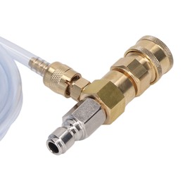 Chemical Injector Downstream Injector Brass Stainless Adjustable Downstream Injector with 9.8ft Tube 5000 PSI for Pressure Washer